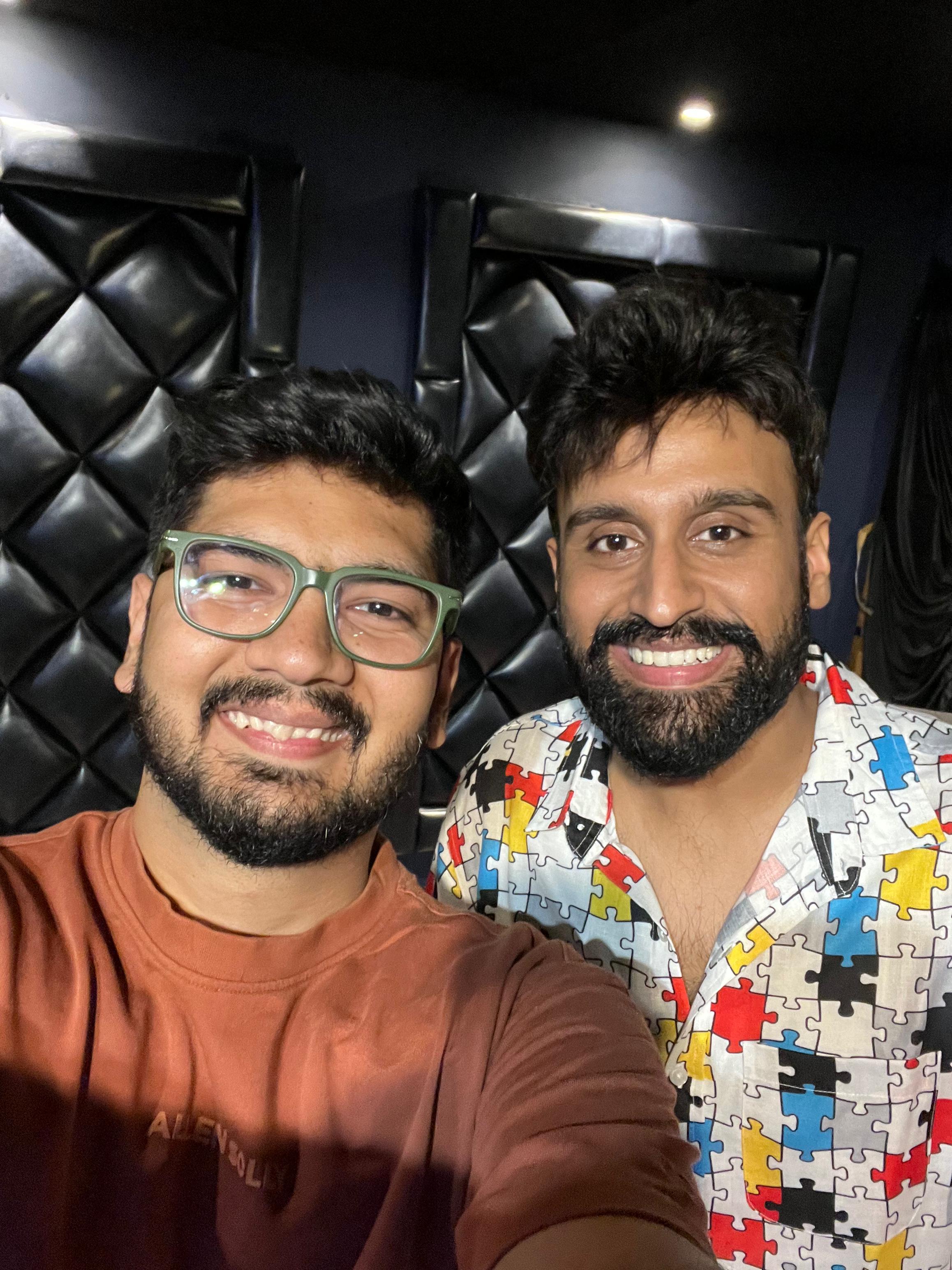 Jagrat Thirwani with Inder Sahani